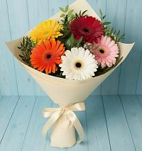 Букет цветов из:  Герберы в Кильдинстрое