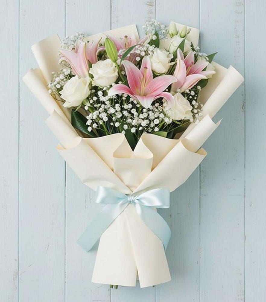 Букет цветов из: Лилии в Кильдинстрое