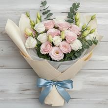 Букет цветов из:  Лизиантусы #REPLACE_PRED# Кильдинстрое