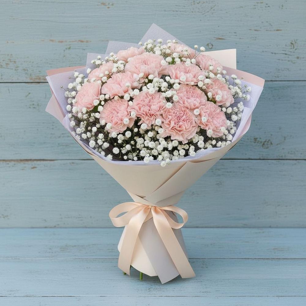 Букет цветов из: Гвоздики в Кильдинстрое