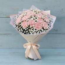 Букет цветов из:  Гвоздики в Кильдинстрое
