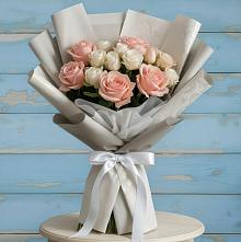 Букет цветов из:  Розы #REPLACE_PRED# Кильдинстрое