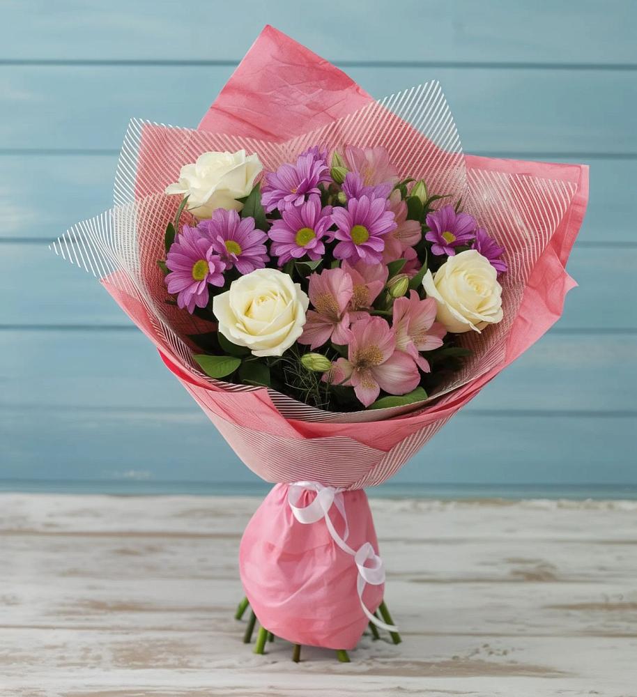 Букет цветов из: Герберы в Кильдинстрое